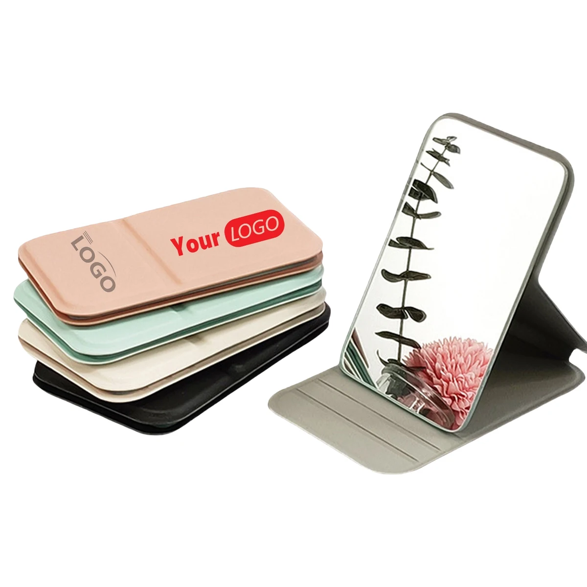 Stainless Steel Ultrathin Folding Makeup Mirror MOQ50 1