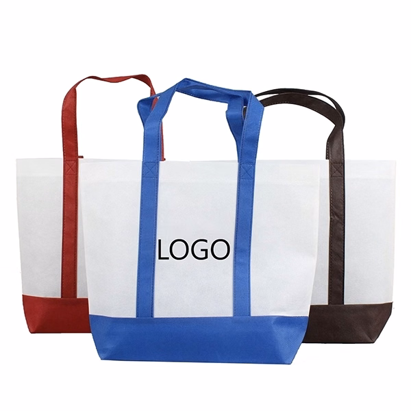 Non-Woven Tote Bag With Trim Colors