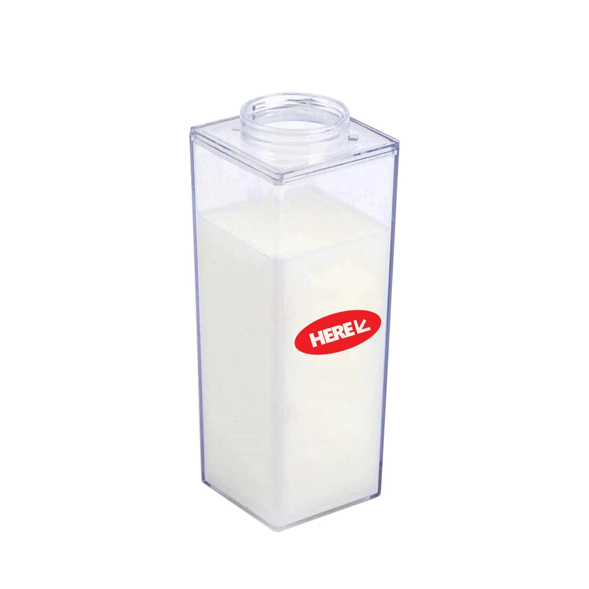 Clear Milk Water Bottle Cup 1