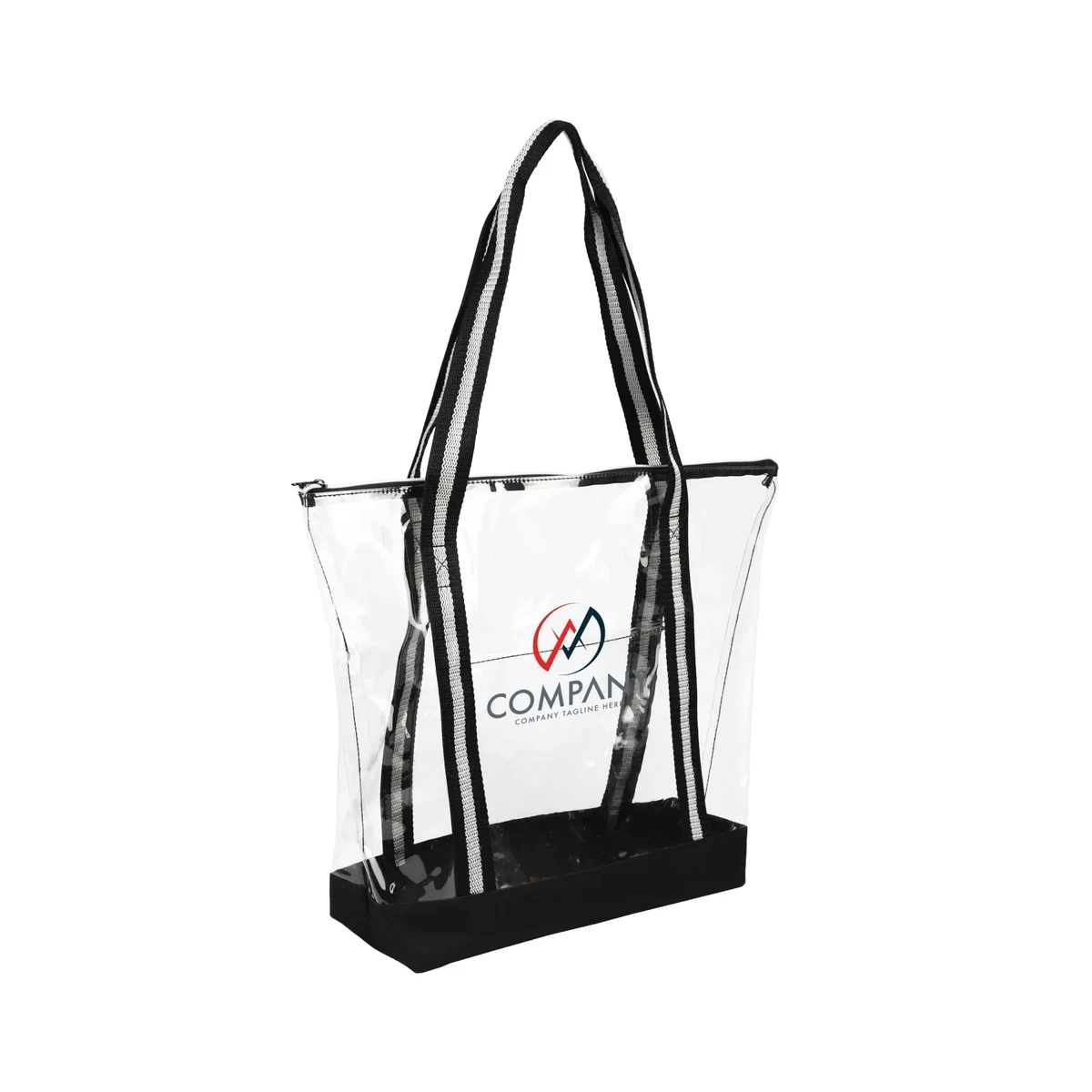 Clear Tote Bag w/ Zipper (18" x 14") 1