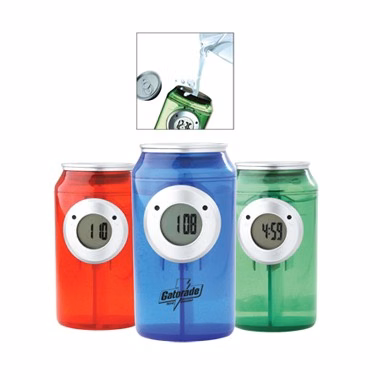 ECO FRIENDLY POWERED CLOCK IN A CAN