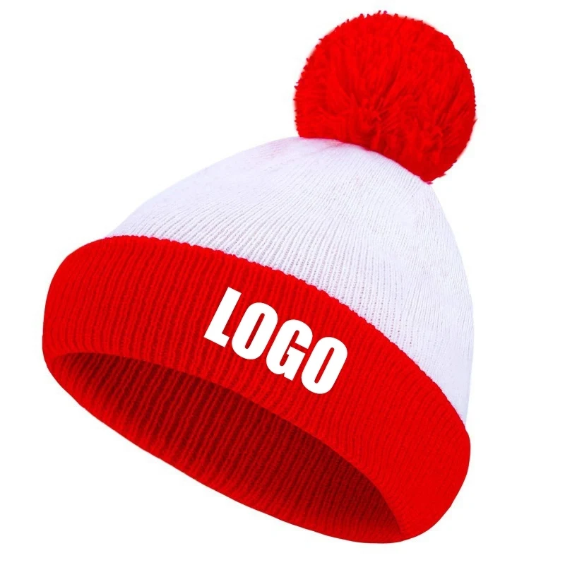 Custom Beanie Hats Winter Knitted Caps Unisex 1
