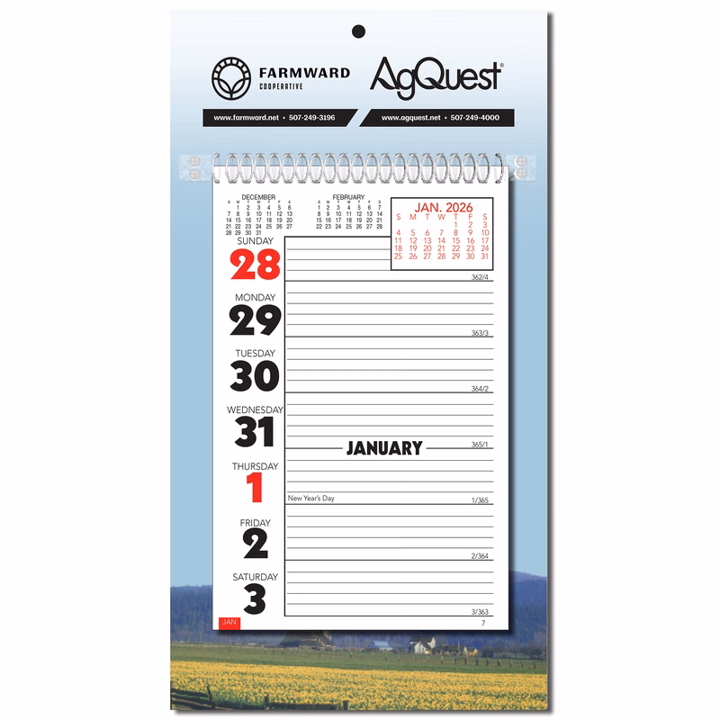 Stock Almanac Weekly Memo Wall Calendar - Scenic