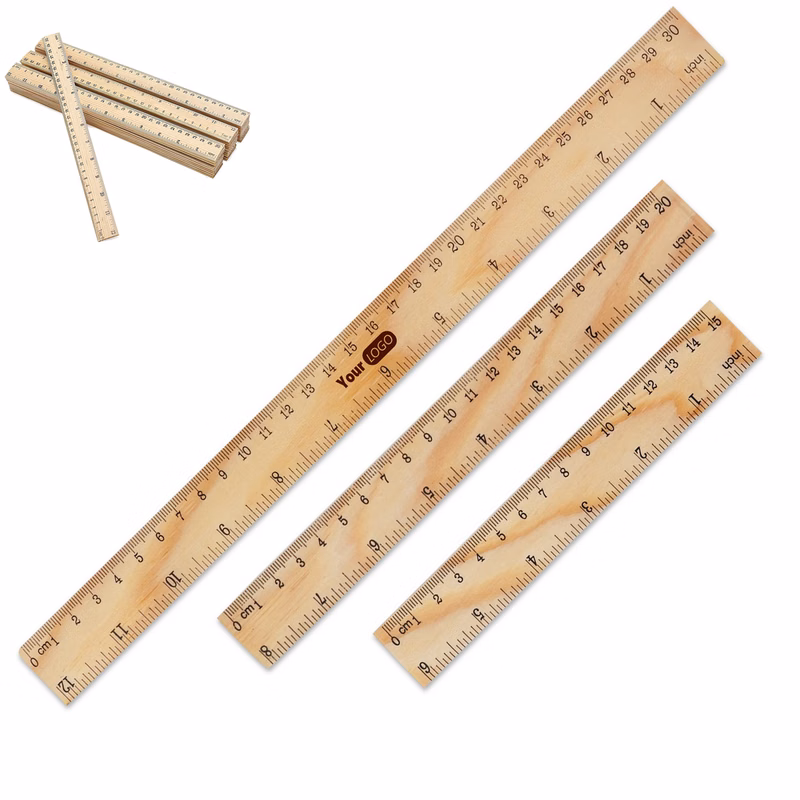 Simple Wood Measuring Rulers
