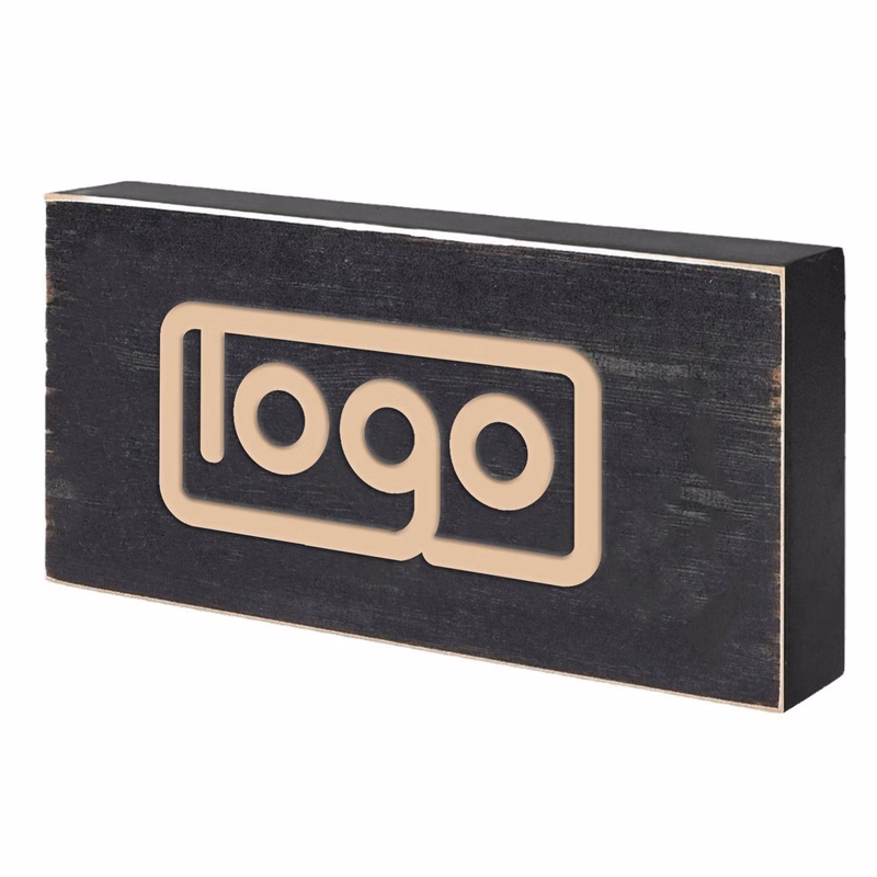 Wooden Desk Decor Box Sign
