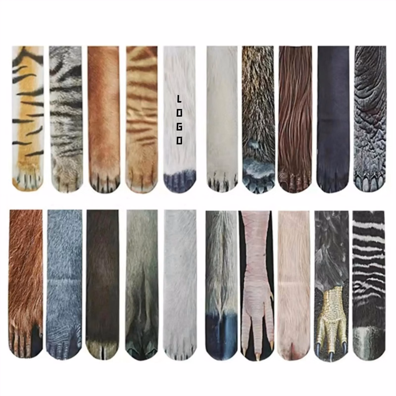 3D Printed Cosplay Animals Paws Patterns Unisex Socks