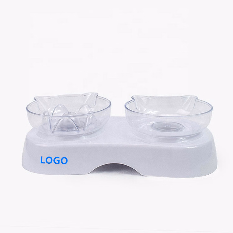 Double overhead pet bowl feeder