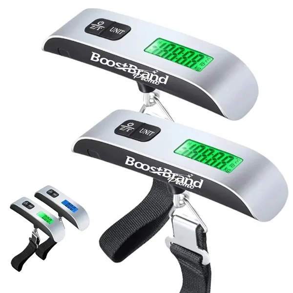 Custom Portable Digital Luggage Scale with LCD Display & Hook Strap — Travel Giveaway 1