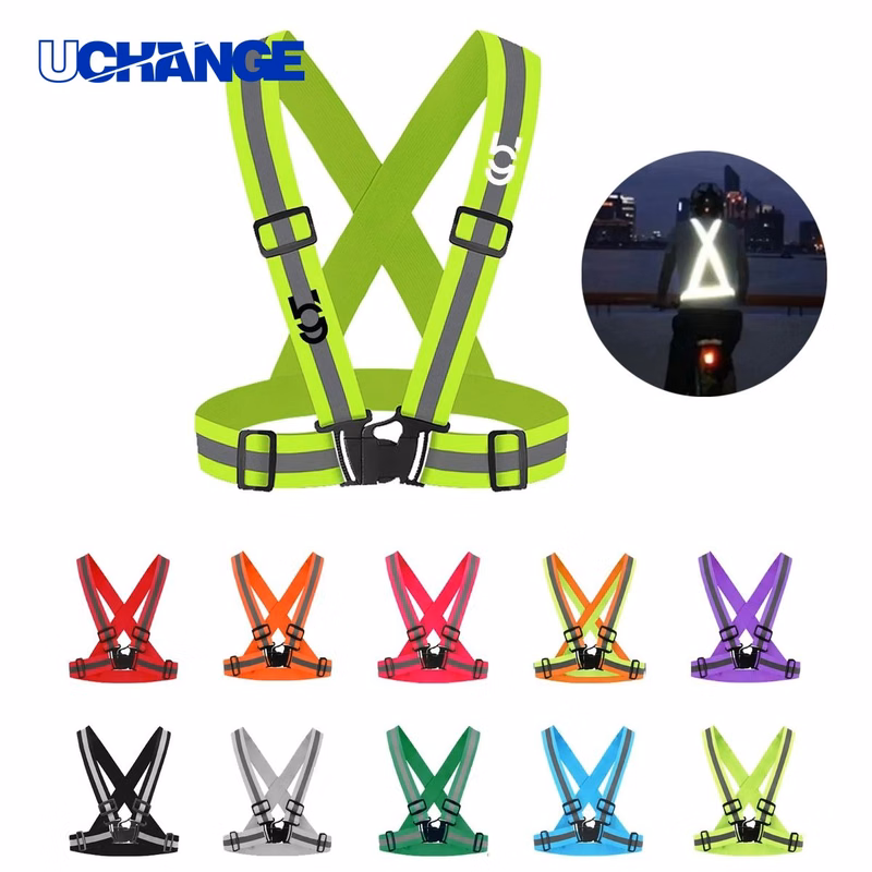 Reflective Safety Vest with Elastic Straps