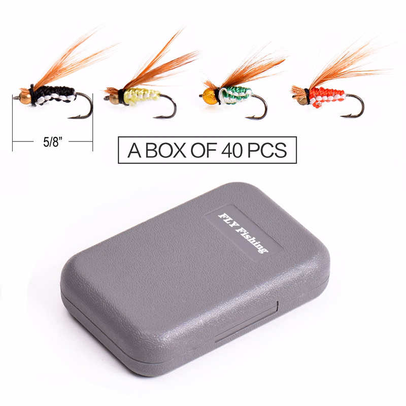 40 Pieces Fly fishing Kit