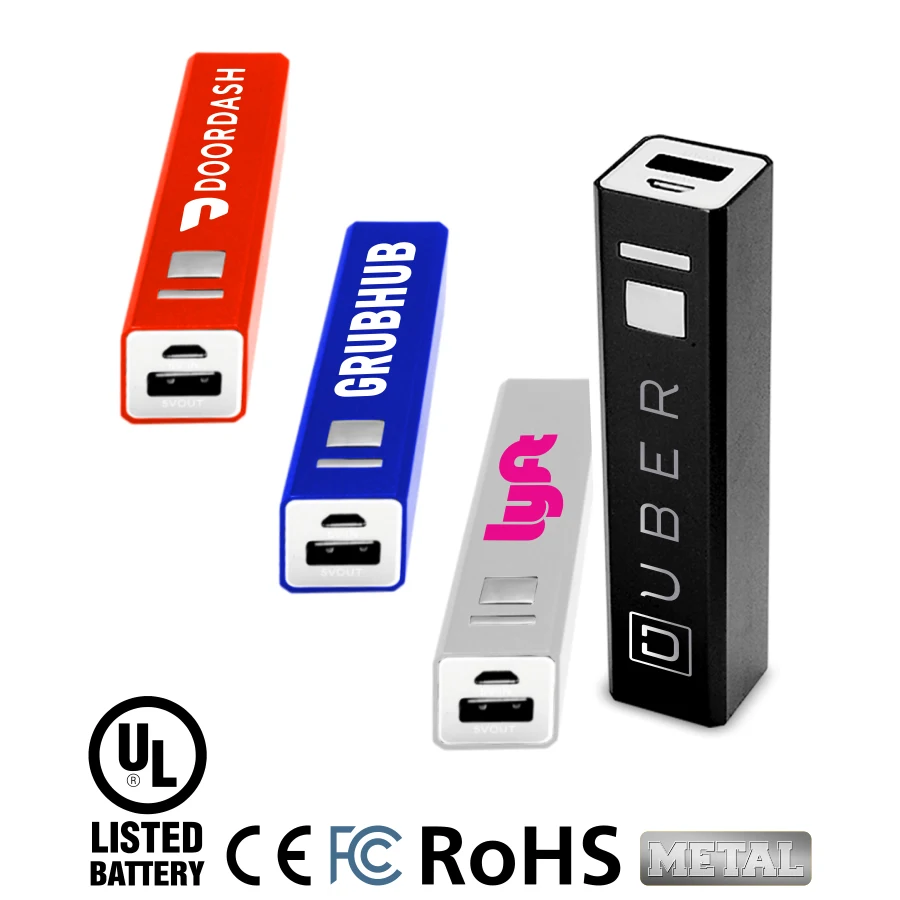 Rectangle USB Rechargeable Power Bank (2200 mAh) 1