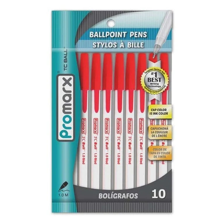 Ballpoint Pens - Red 10 Pack 1