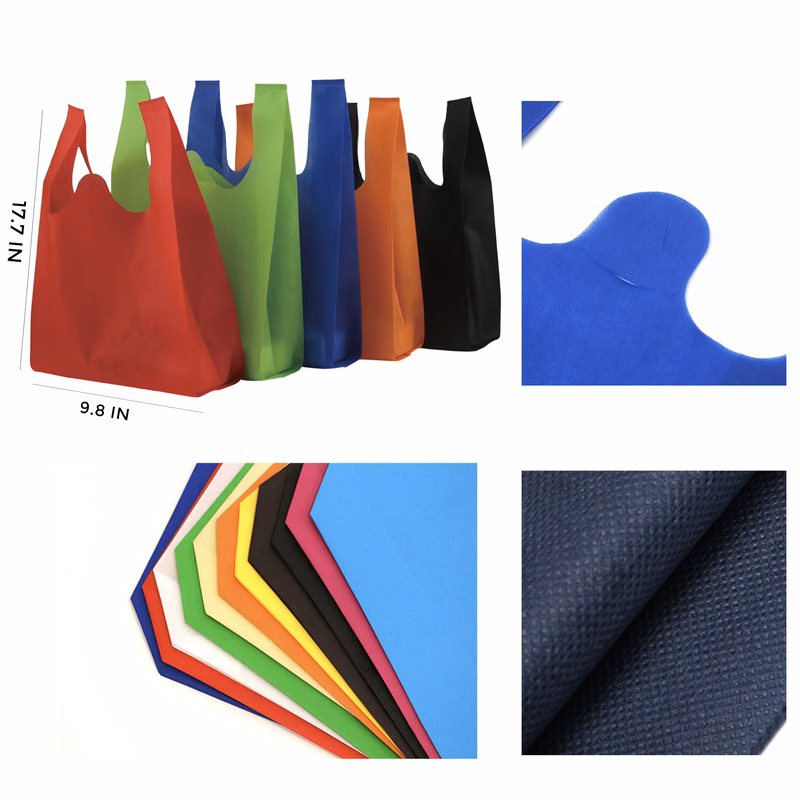 MOQ 10 PCS Eco - friendly Non - woven Vest Bag
