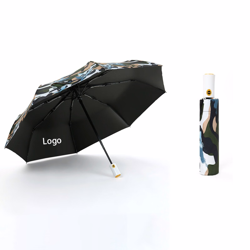 Camouflage Folding Reverse Automatic Umbrella