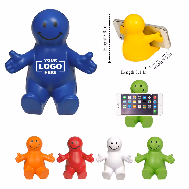 Fun Smile Face Squeezable Phone Holders
