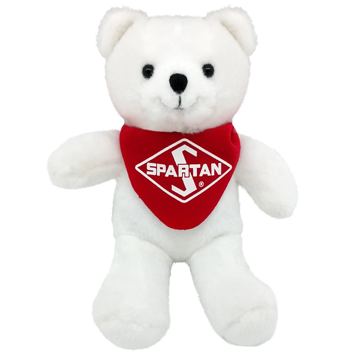 7" White Beanie Bear 1