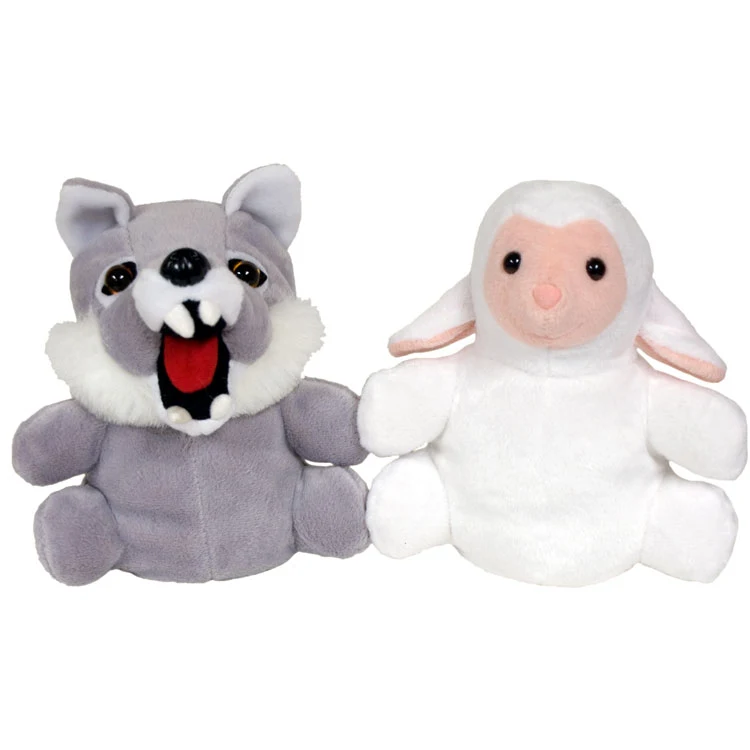 7" Wolf/Sheep Reversible Puppet 1