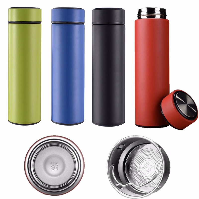 16 OZ Stainless Steel Sports Water Bottle Double Wall Vacuum Insulated Water Bottle