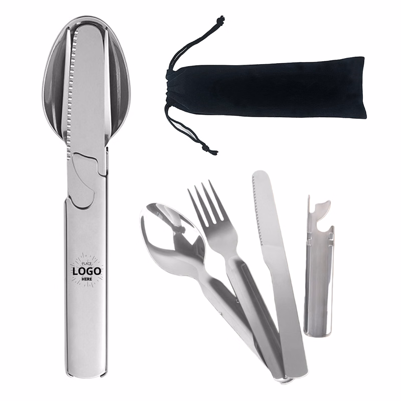 4-in-1 Stainless Steel Camping Set