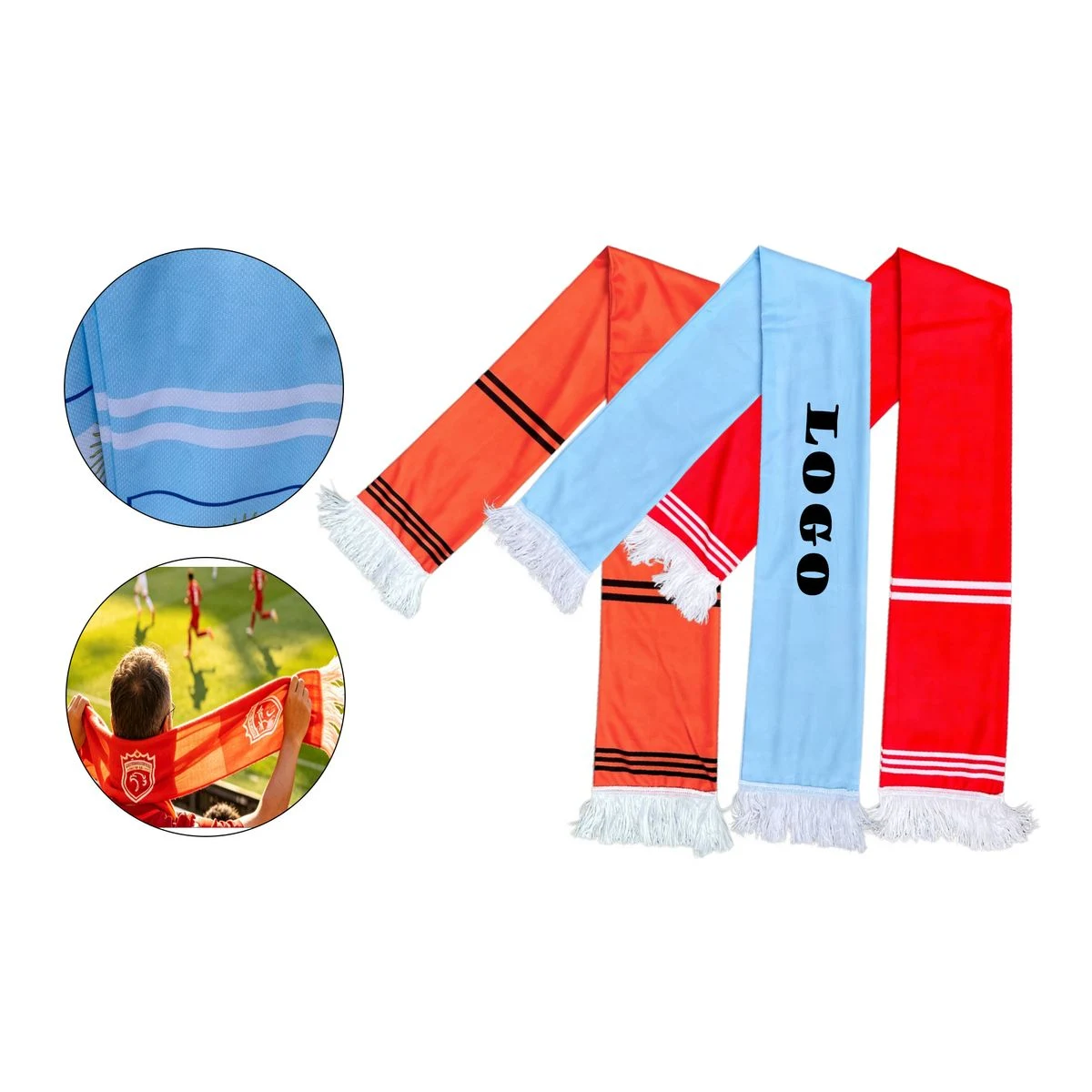 Soccer Fan Support Scarf 1