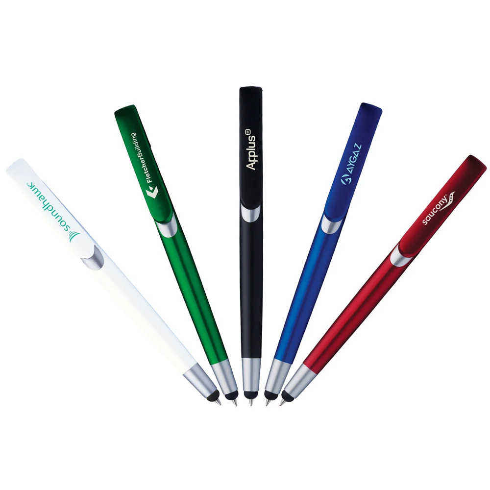 Clipper Click Action Ballpoint Pen w/Stylus 1