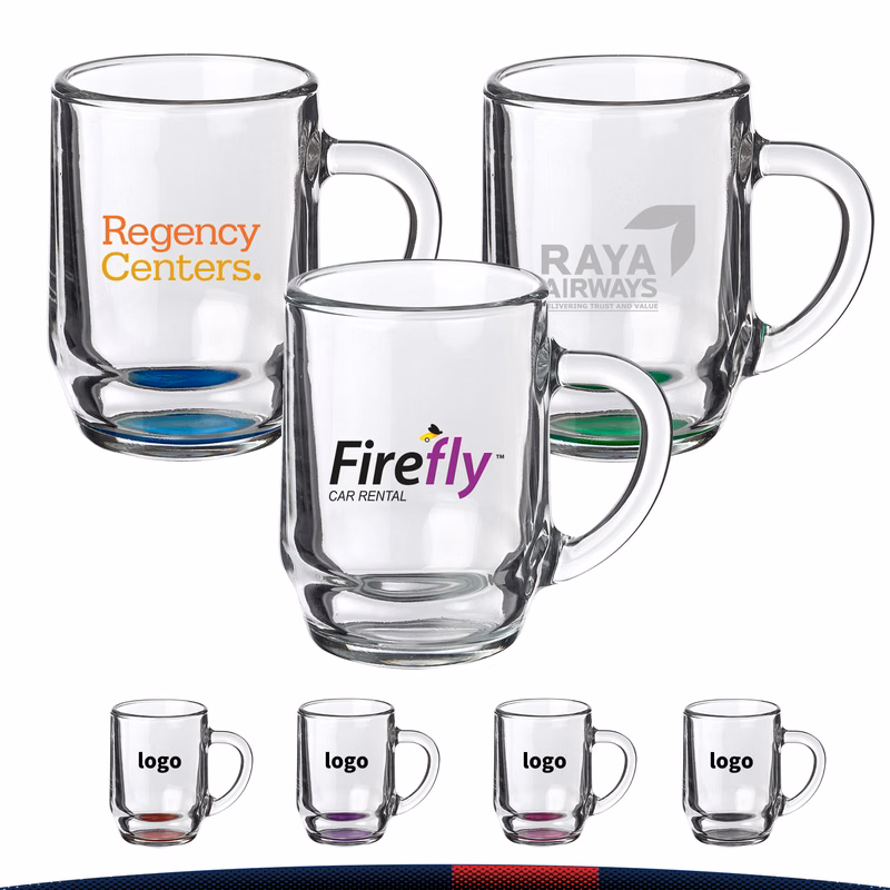 10 oz. Libbey Crystal Glass Mugs