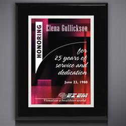 Aberdeen Black Plaque with Sublimated Plate