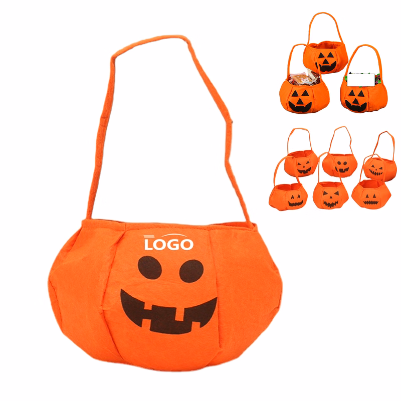 Halloween Non-Woven Pumpkin Shaped Bag