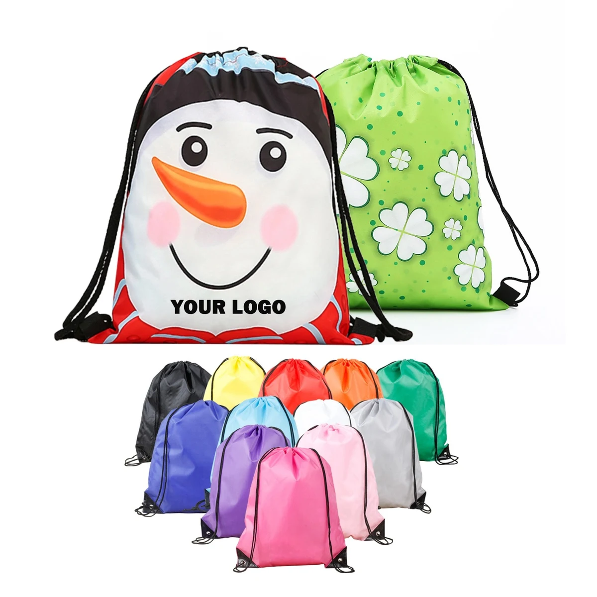 Full Color Cinch Drawstring Backpack 1