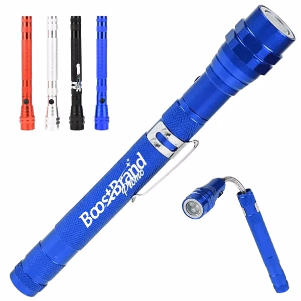 Custom Flexible Magnetic LED Flashlight Tool with Extendable Neck — Pro Work Essential