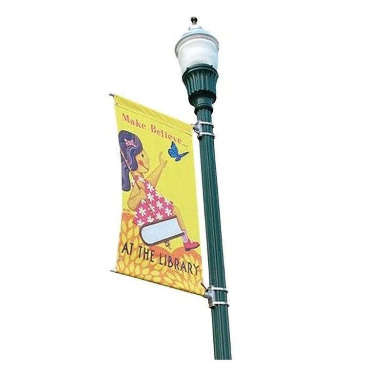 18"x36" Double-Sided Street Pole Banner - Complete Package 1