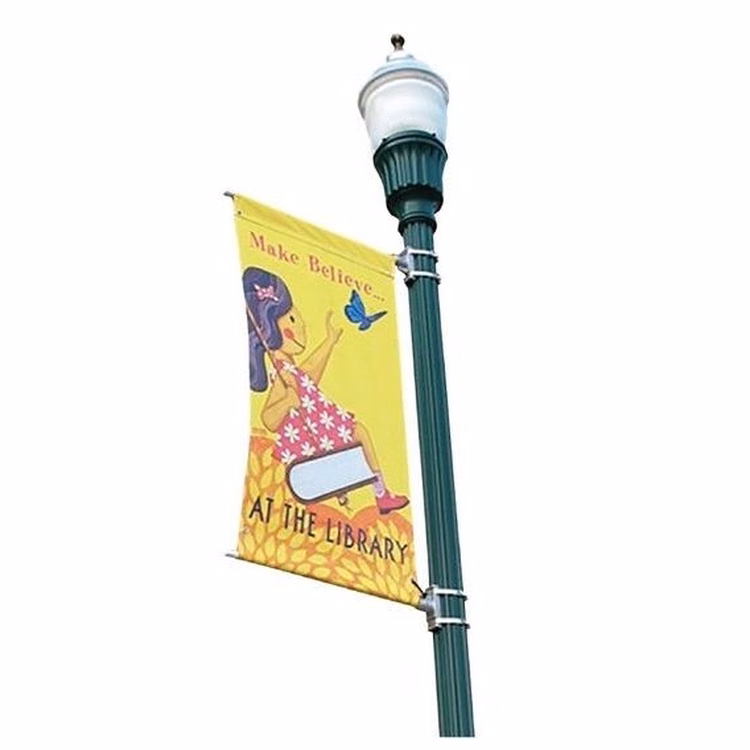 18"x36" Double-Sided Street Pole Banner - Complete Package