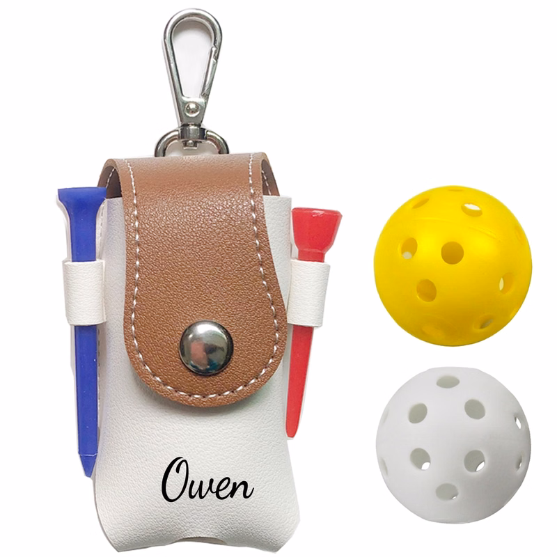 PU Leather Portable Golf Bag