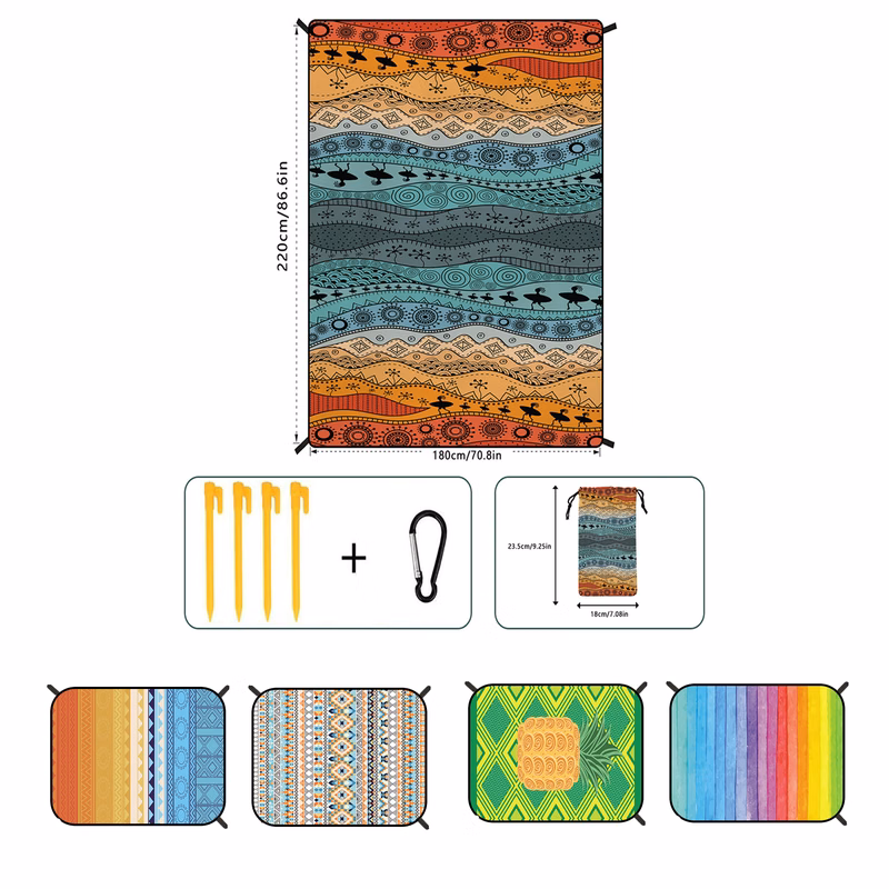 Customizable Vitality Beach Mat