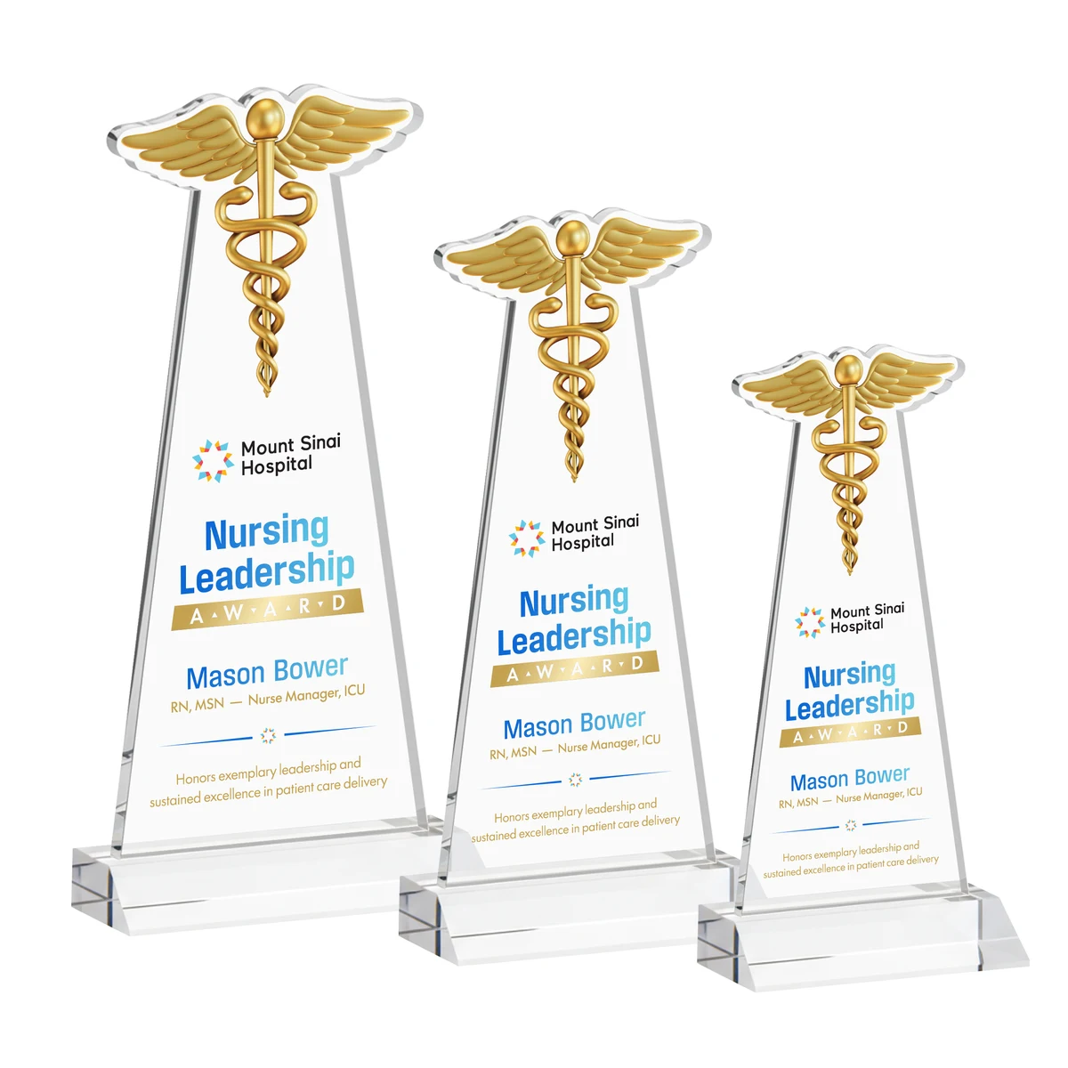 Caduceus VividPrint™ Award - Clear 1