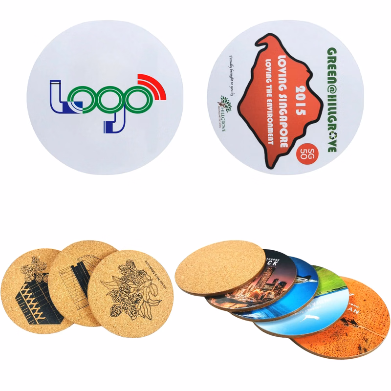MOQ 250PCS White Cardboard Coasters