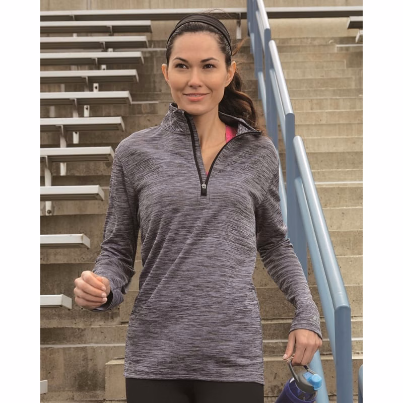 Russell Athletic Women's Striated Quarter-Zip Pullover - QZ7EAX