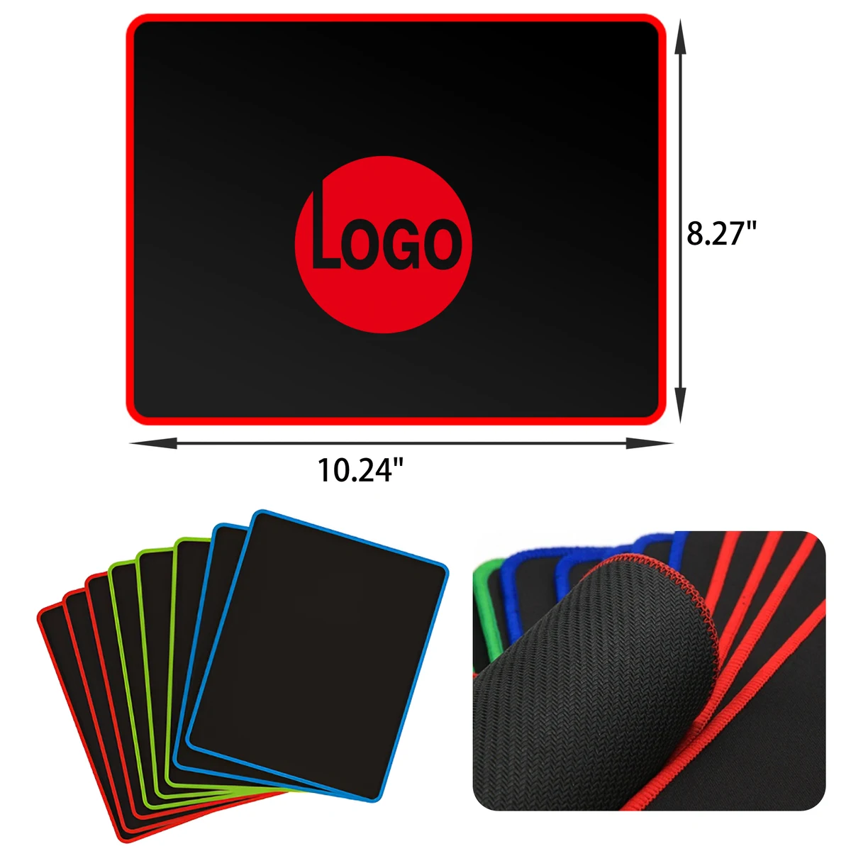 MOQ 50 PCS Durable Non Slip Rubber Mouse Pad 1