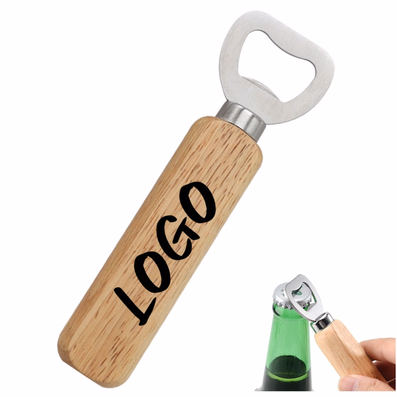 Retro Wooden Handle Bottle Opener
