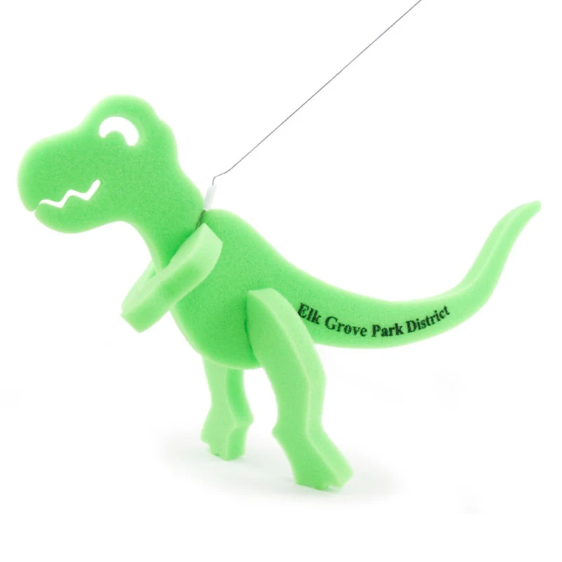 T-Rex Dinosaur on a leash 1