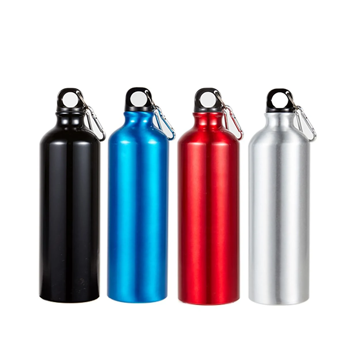 750ml Aluminum Sport Bottle With Carabiner Clip - 25 Oz., custom water bottle with logo imprint 1