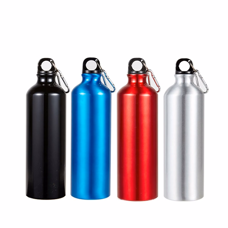 750ml Aluminum Sport Bottle With Carabiner Clip - 25 Oz.