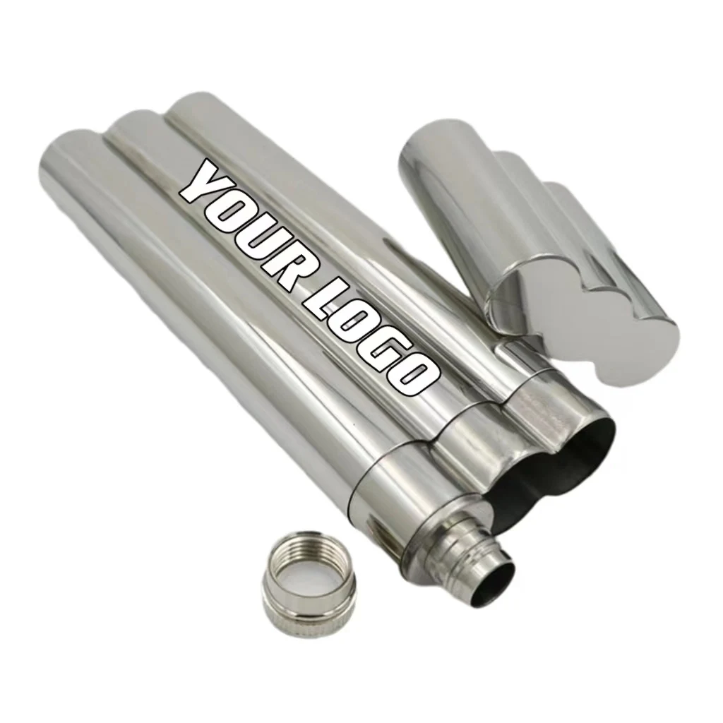 Stainless Steel Cigar Case With Wine Tube For Men 1