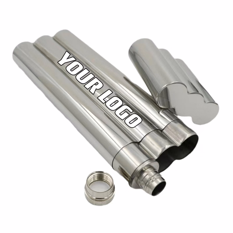 Stainless Steel Cigar Case With Wine Tube For Men