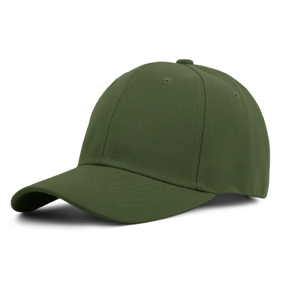 Stock Solid Color Polyester 6-Panel Cap 1