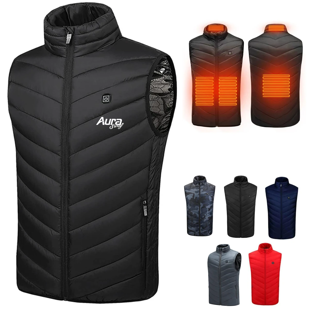 Customizable Heated Vest for Outdoor & Winter Comfort 1