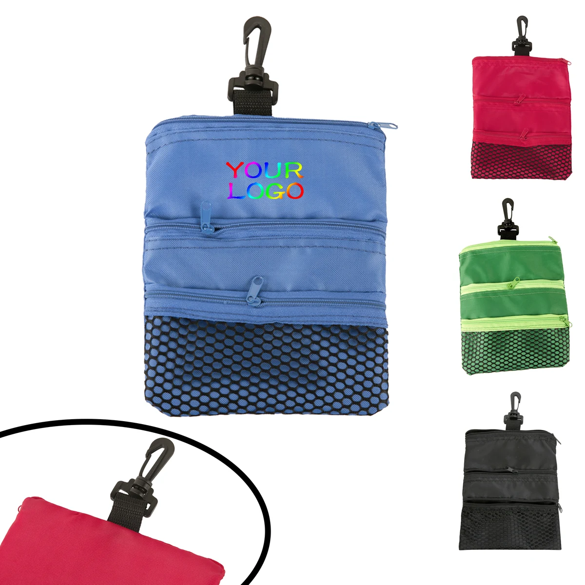 MOQ 20 PCS Zipper Golf Pouch 1