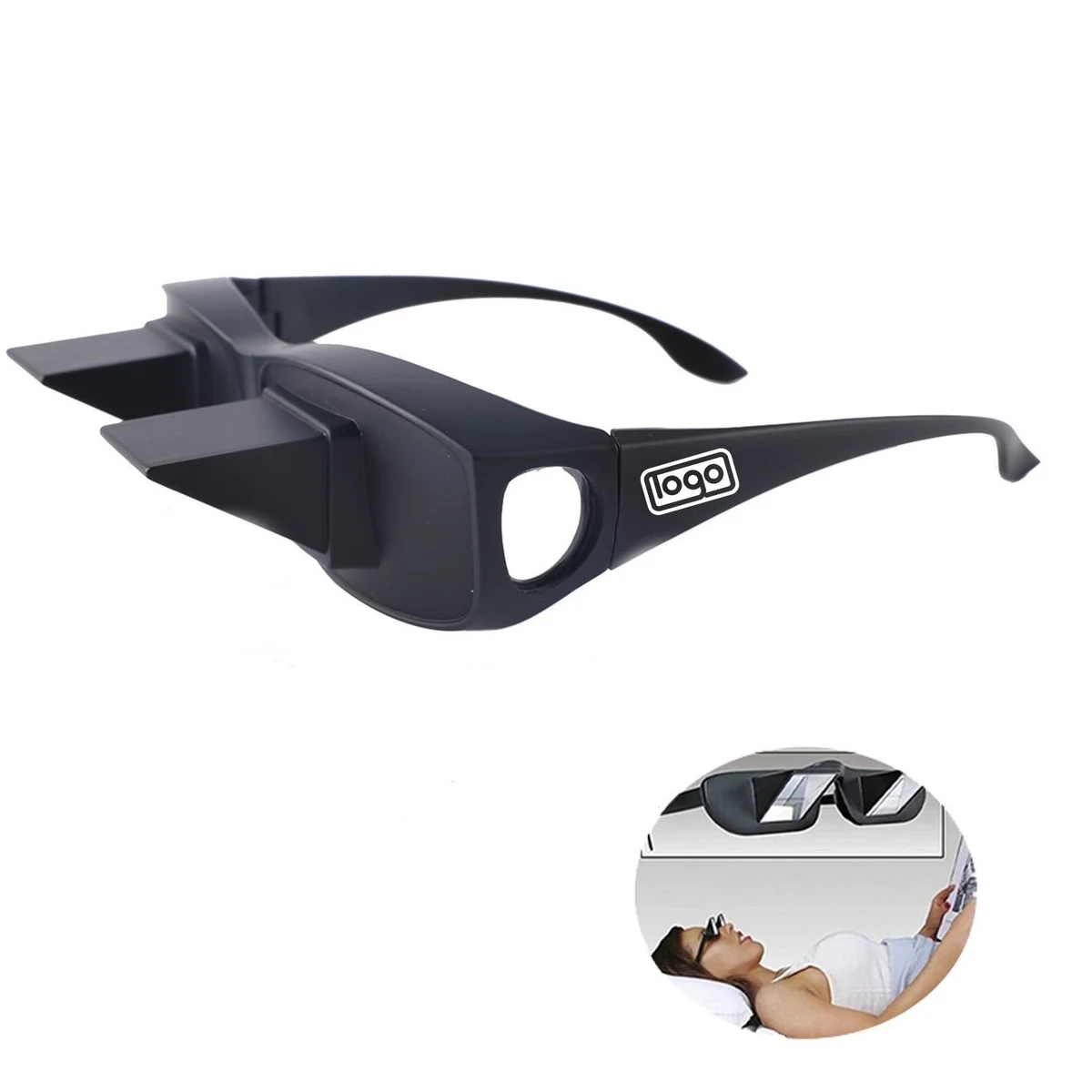Patient's or lazy person bed reading glasses 1