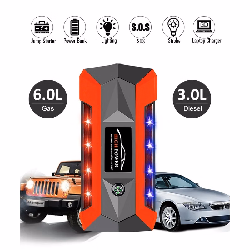 Portable Car Jump Starter With 4 USB Ports