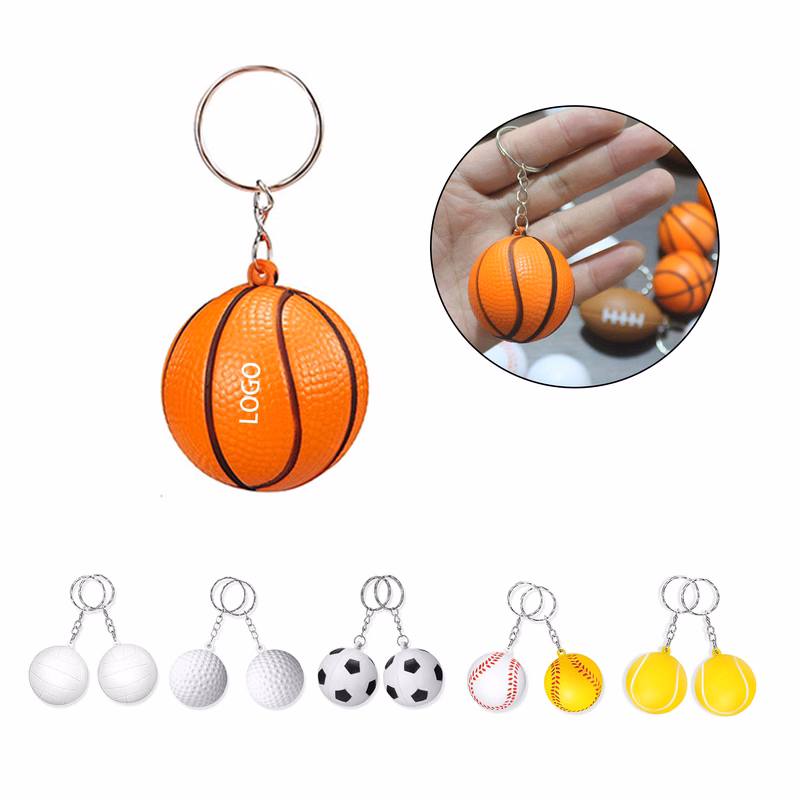 Stress Relief Ball Keyrings